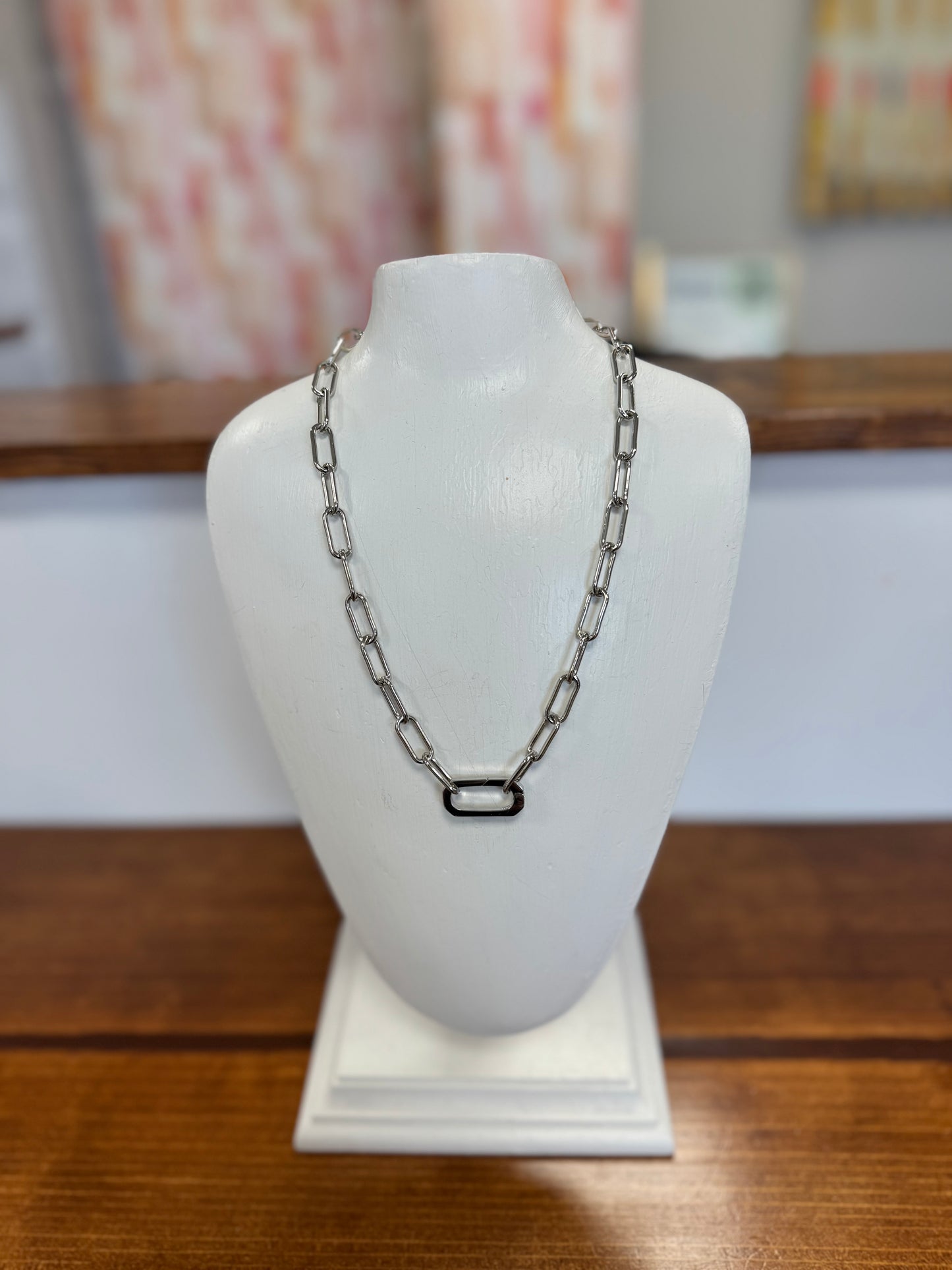 FC Classic Silver Lock Chain Necklace