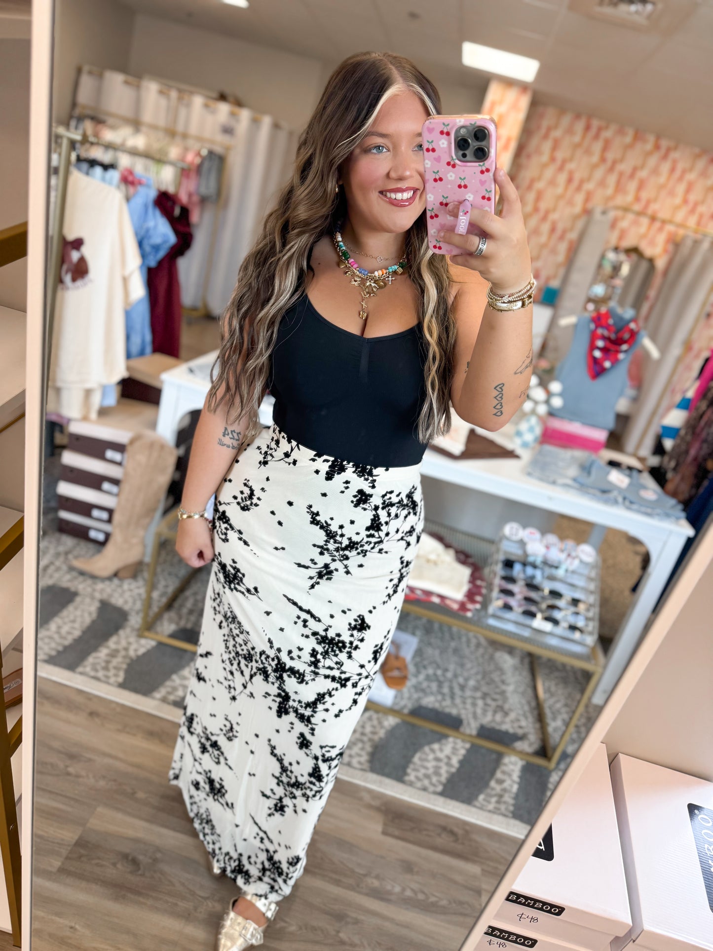 Francis Maxi Skirt- Cream