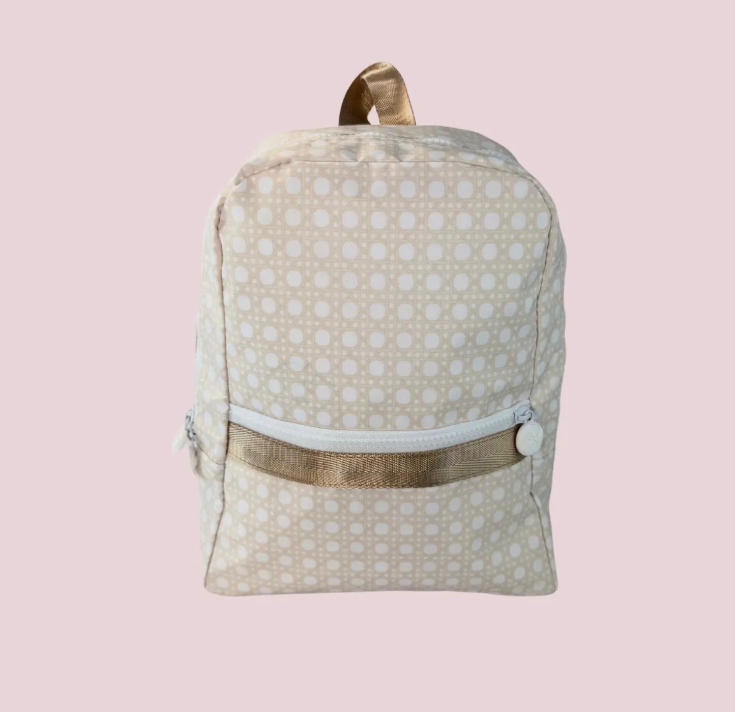 Champagne Bungalow Glossy Backpack- Small