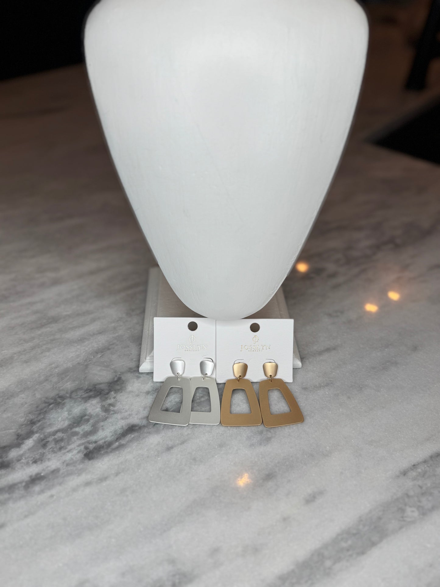 Matte Rectangle Earrings (2 Colors)