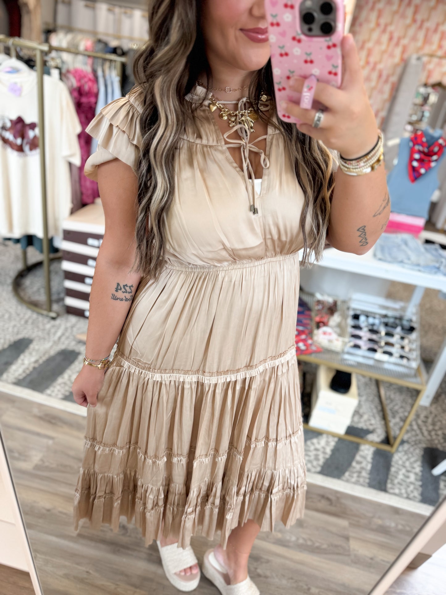 Elodie Dress- Gold
