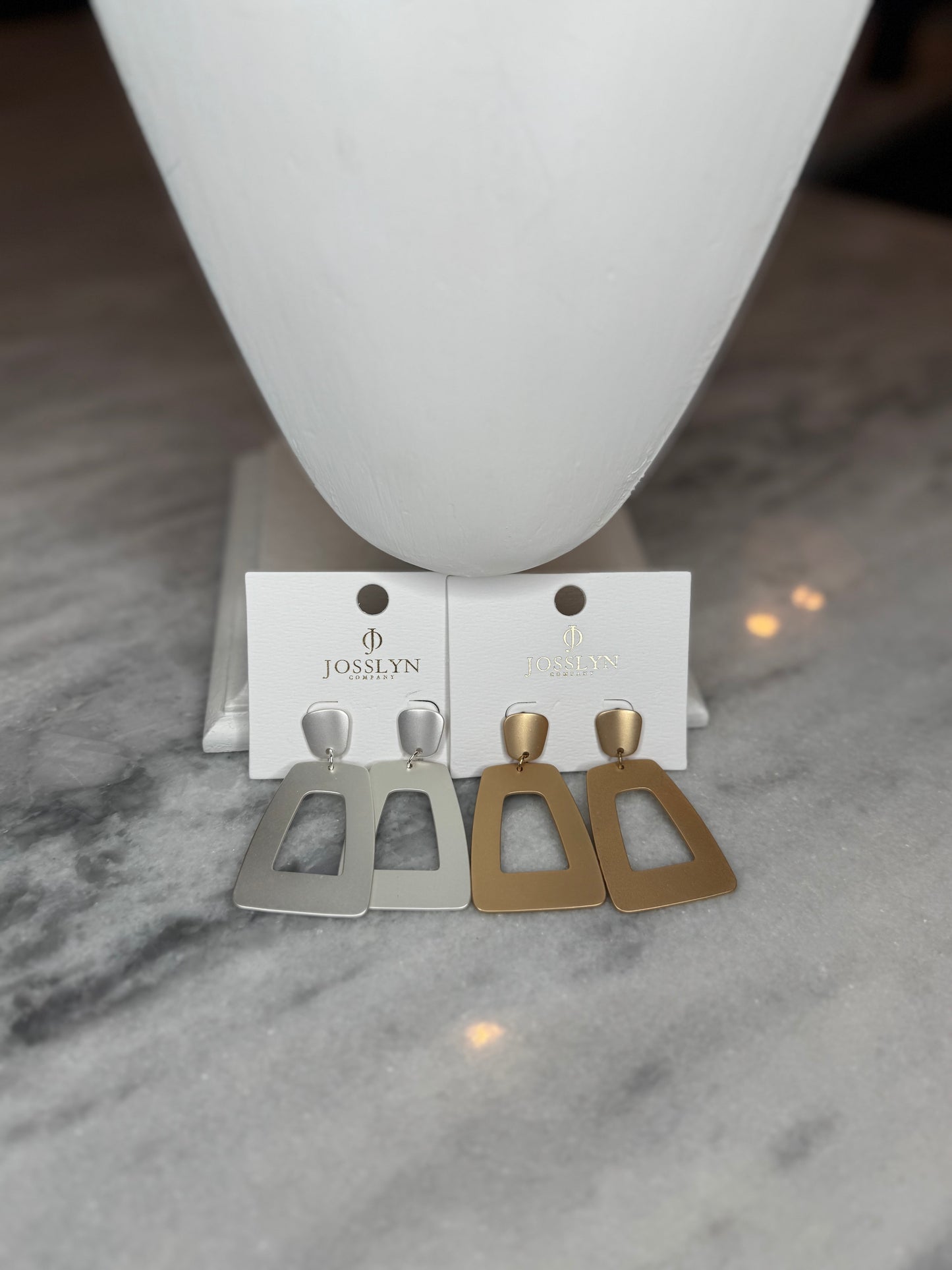 Matte Rectangle Earrings (2 Colors)