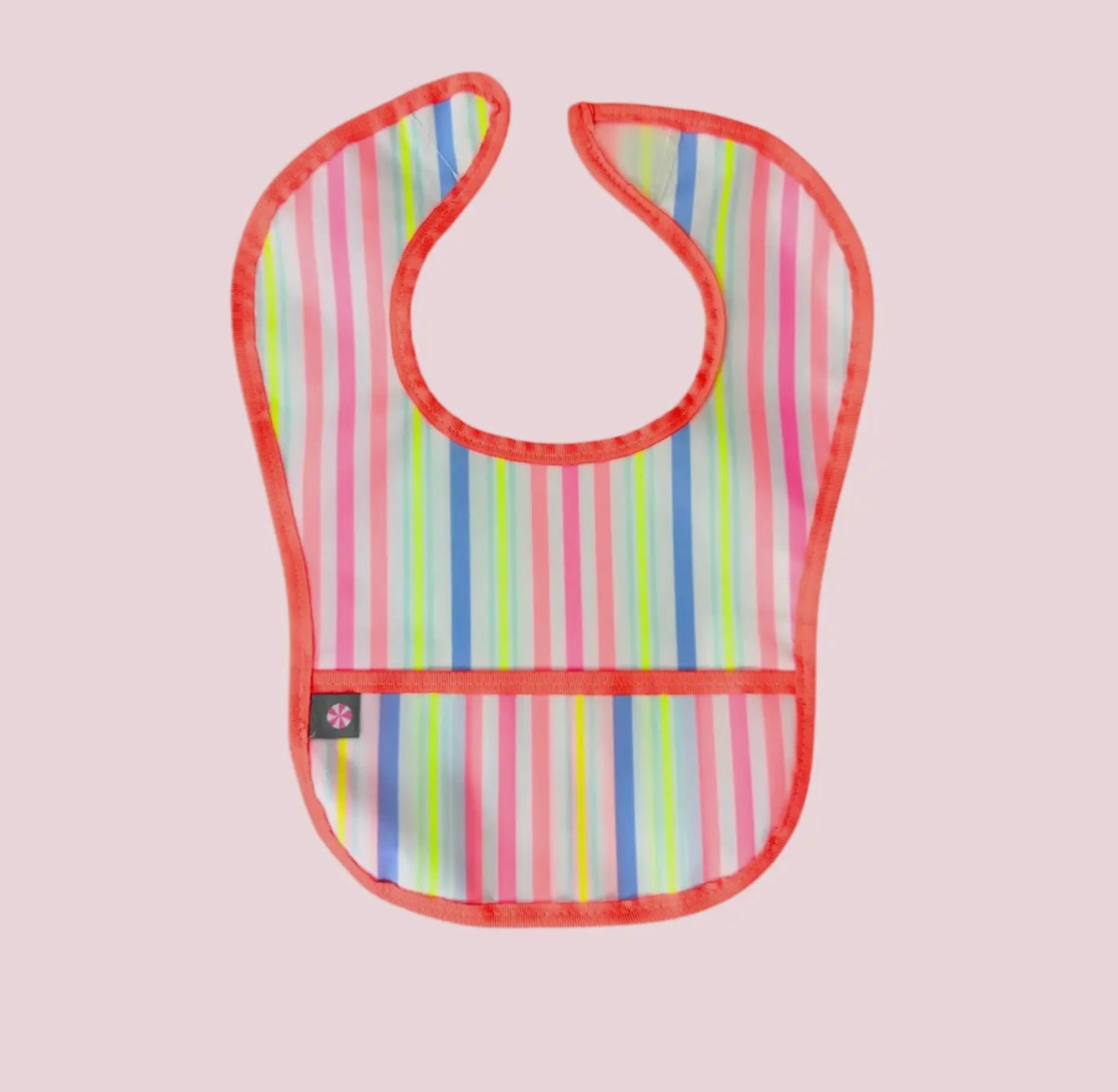 Colorful Stripe Glossy Bib