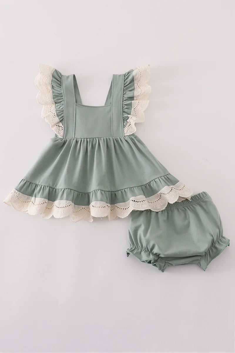 Sage Lace Set- Girl