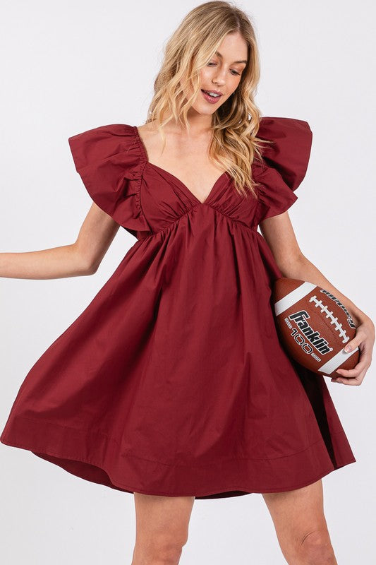 Maroon Power Dress
