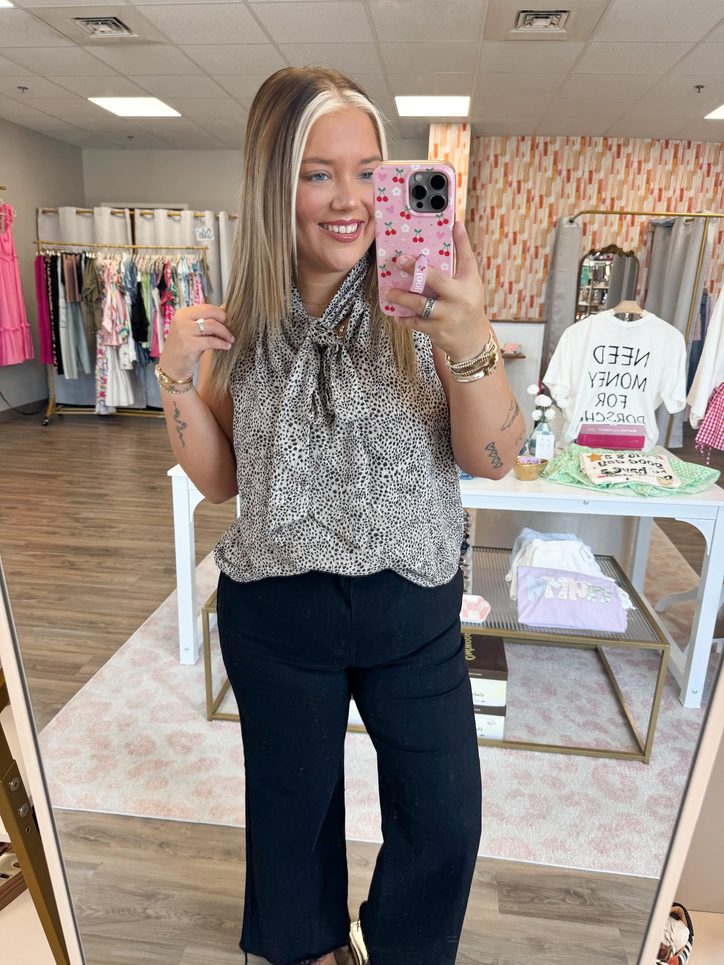 Luxe Top- Dotted