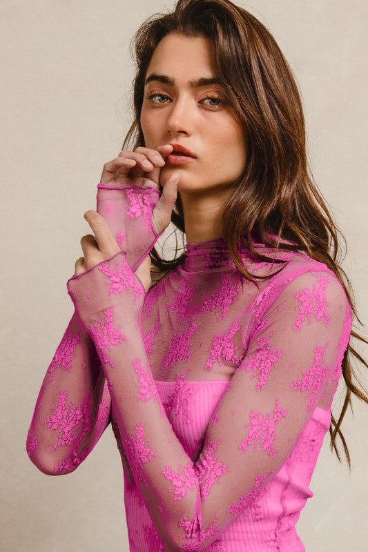Scarlett Top- Hot Pink