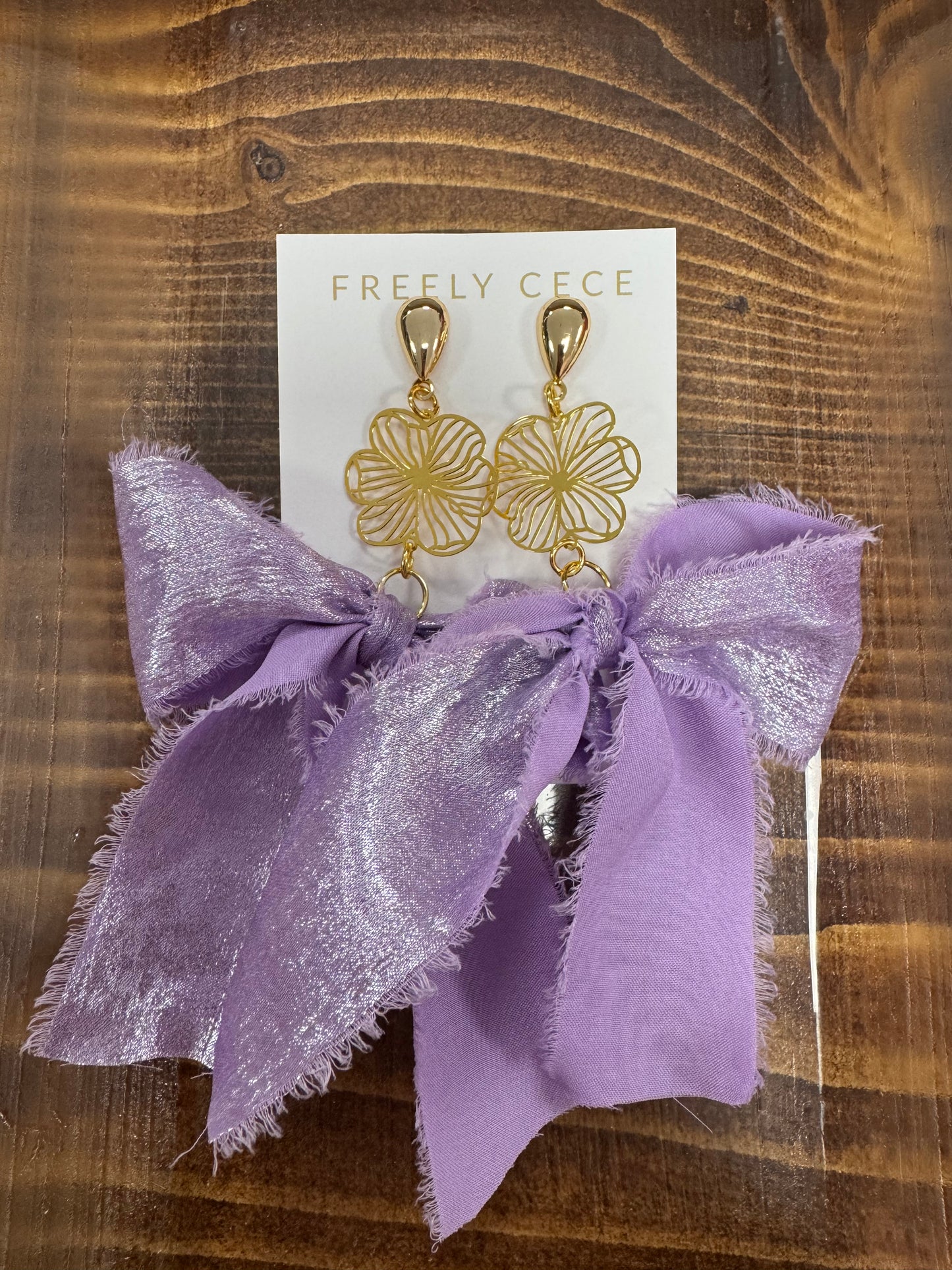 FC Ribbon Bow Earrings #1