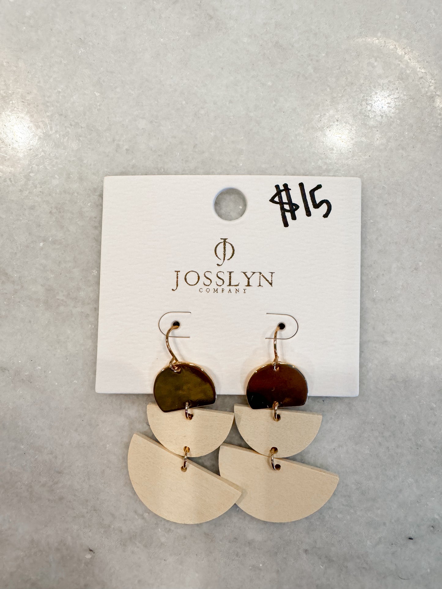 Drop Wood Earrings (2 Colors)