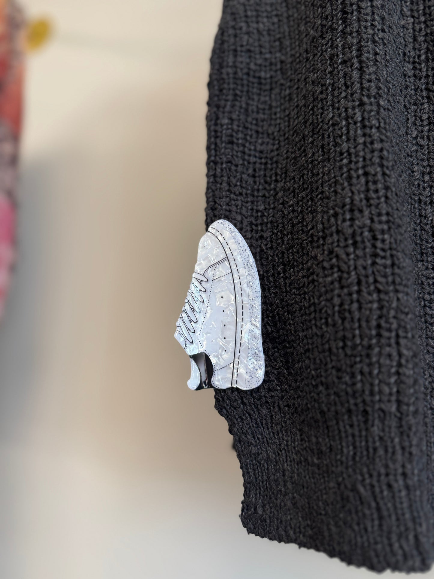 White Sneaker Hair Clip