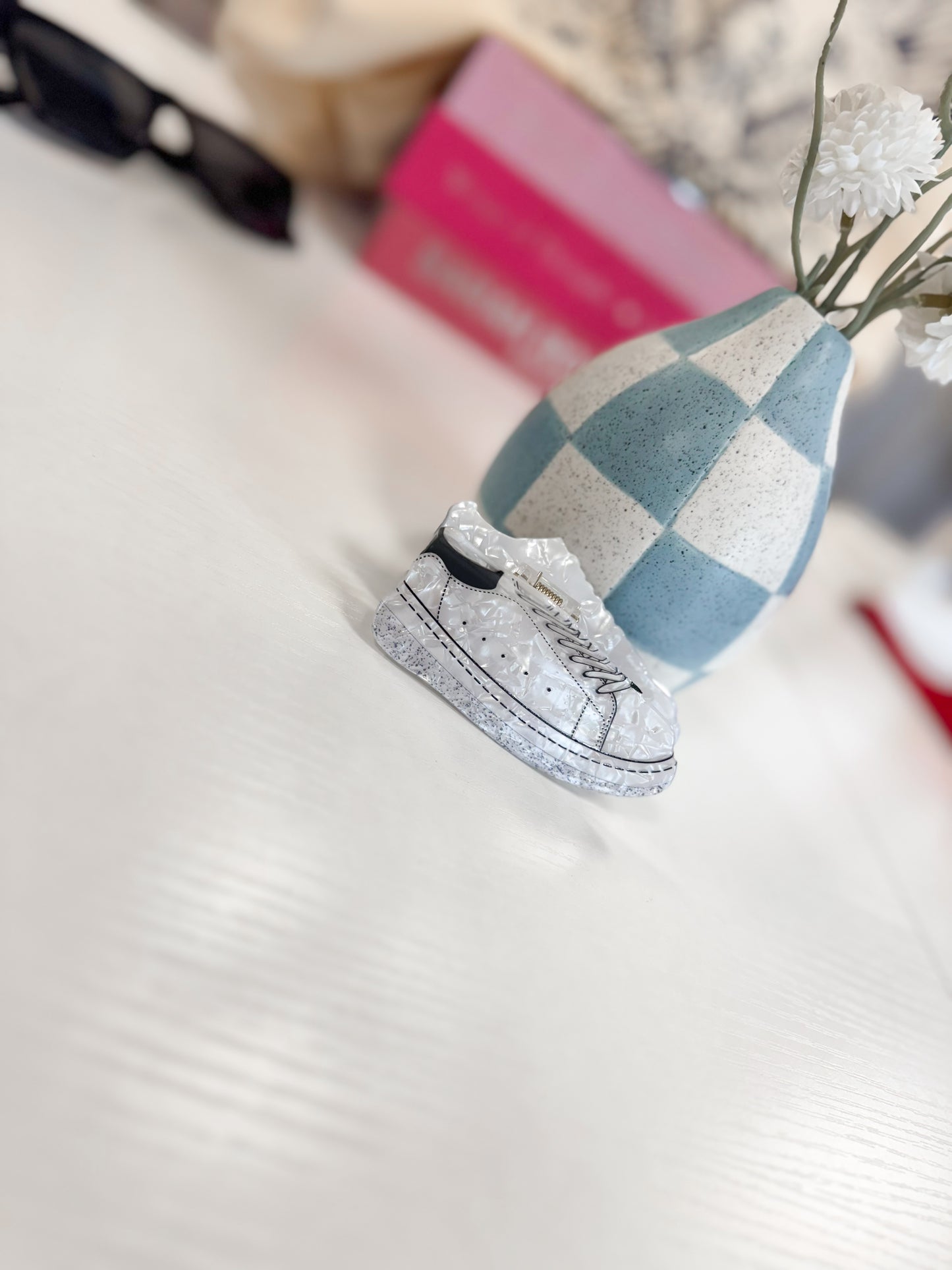 White Sneaker Hair Clip