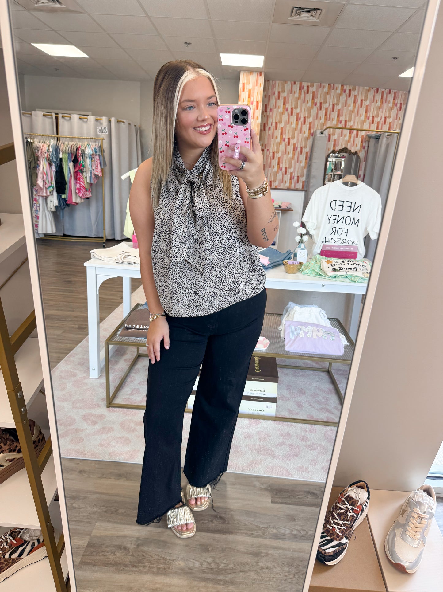 Luxe Top- Dotted