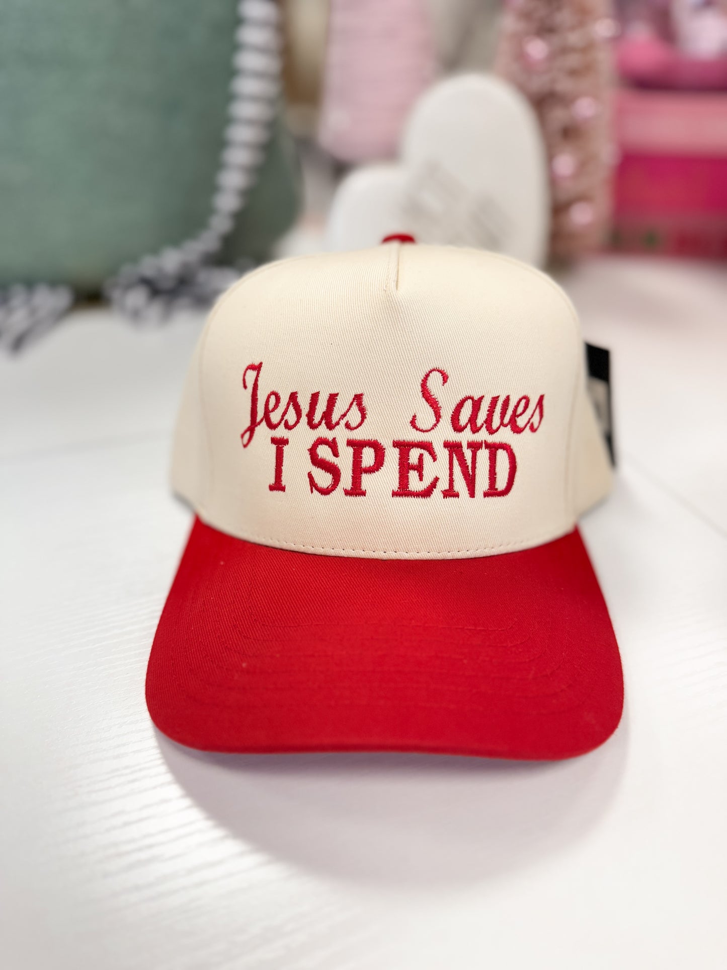 Jesus Saves I Spend Trucker Hat (4 Colors)