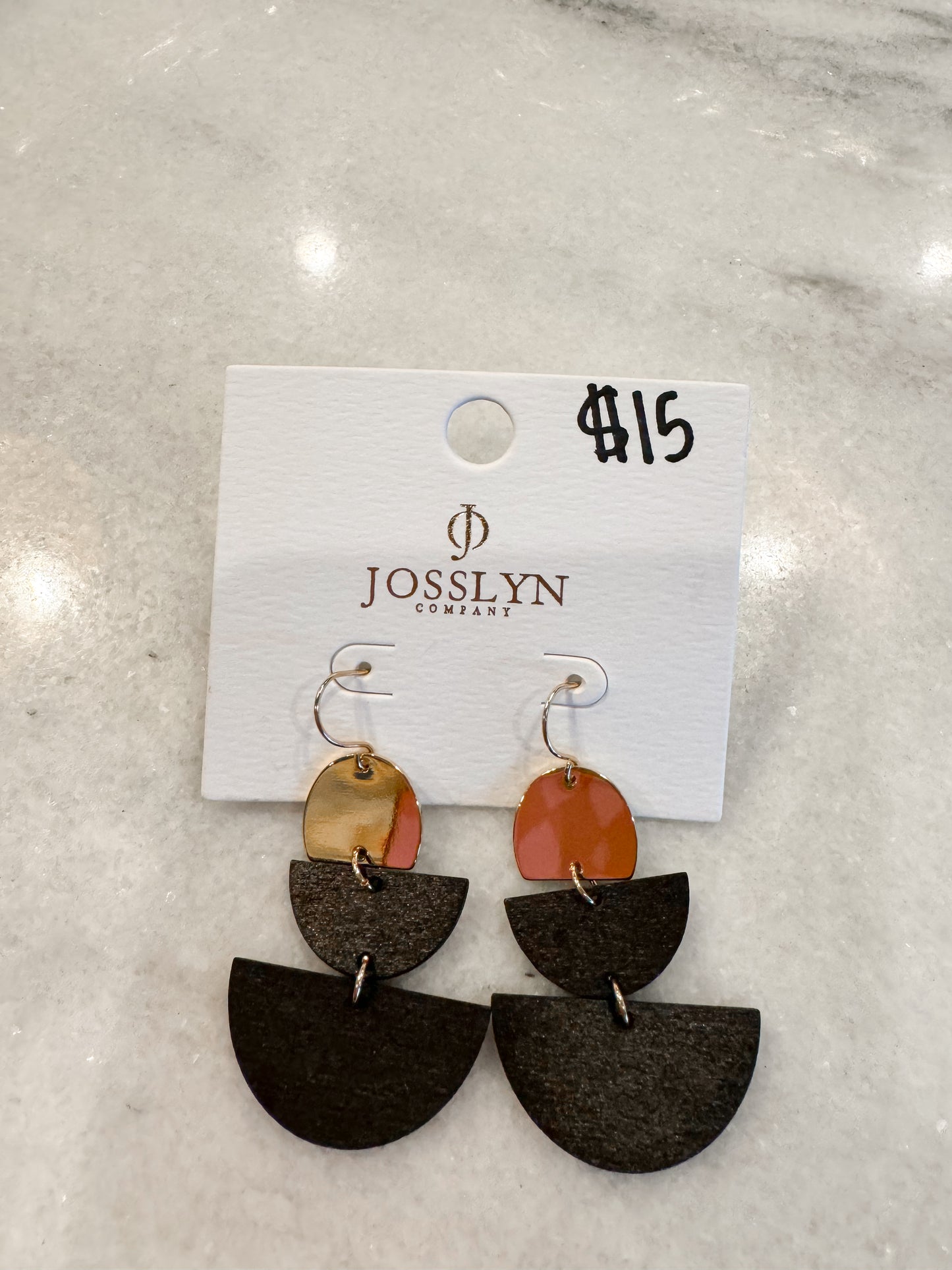 Drop Wood Earrings (2 Colors)