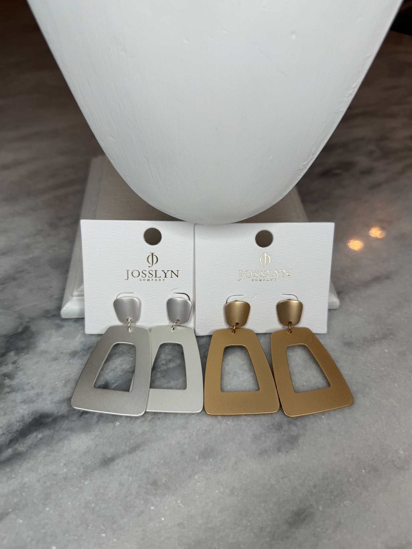 Matte Rectangle Earrings (2 Colors)
