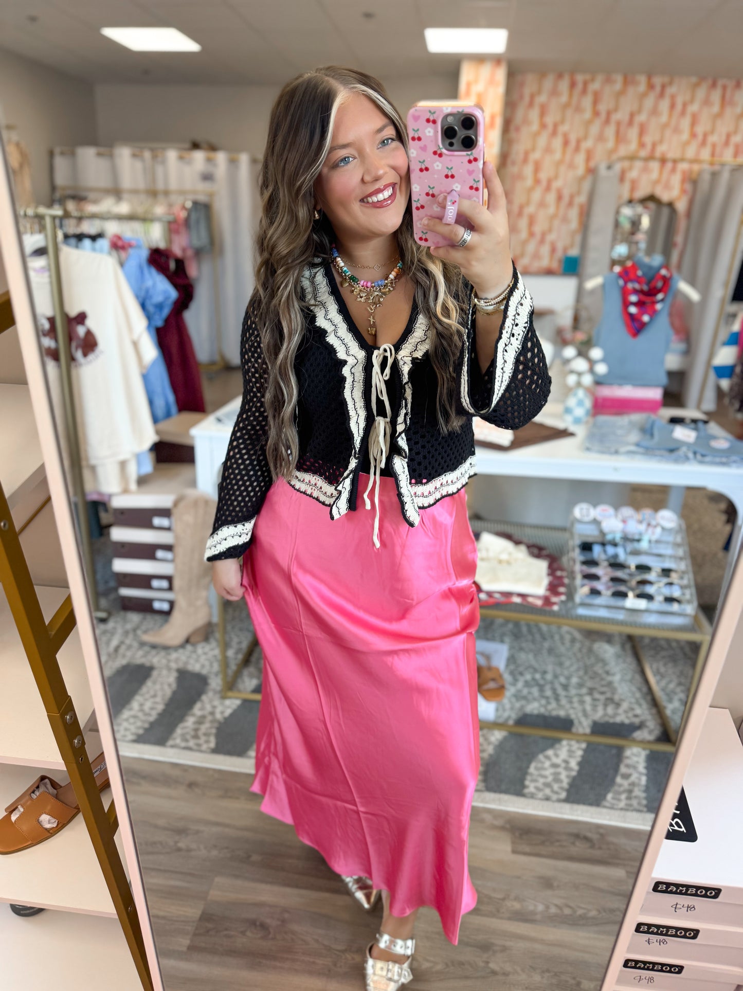 Pink Candy Maxi Skirt