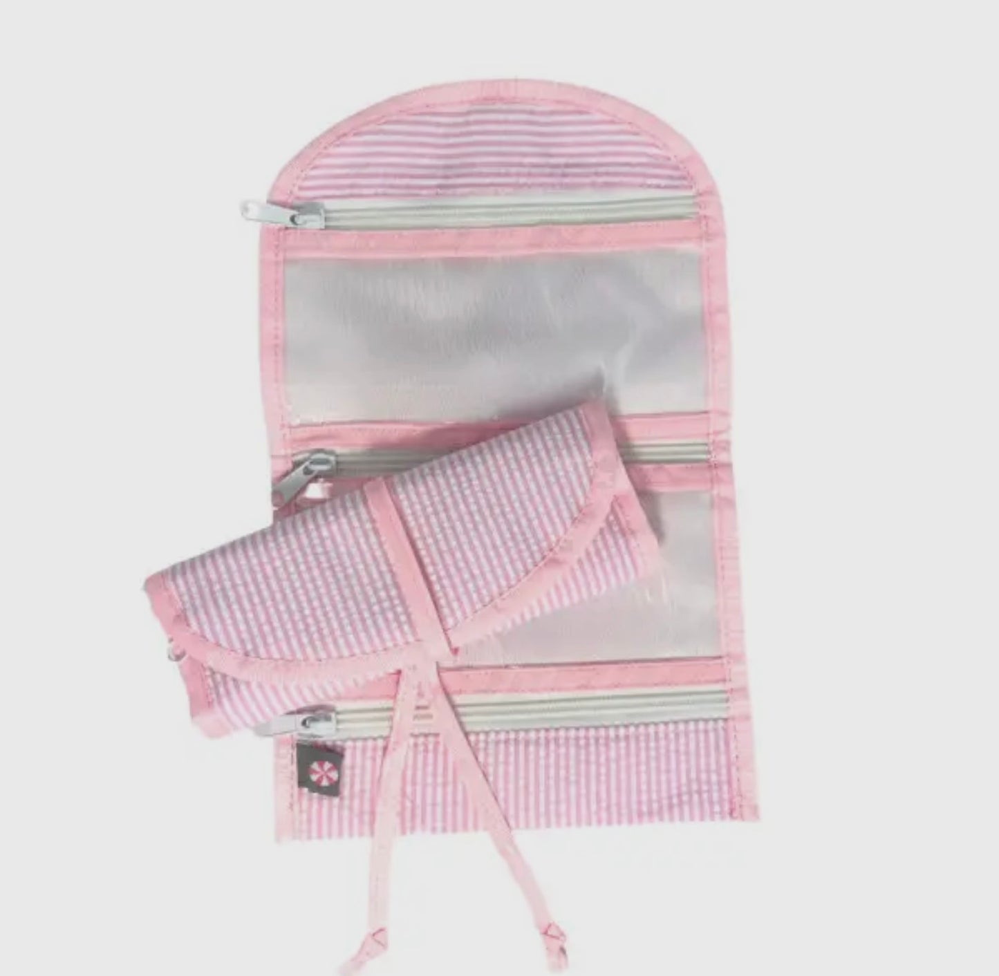 Pink Hanging Zipper Pouch- Mini