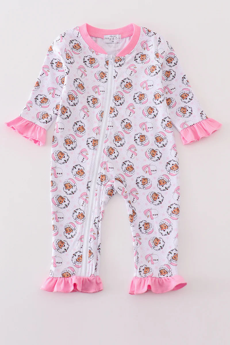 Santa PJ Romper- Girl