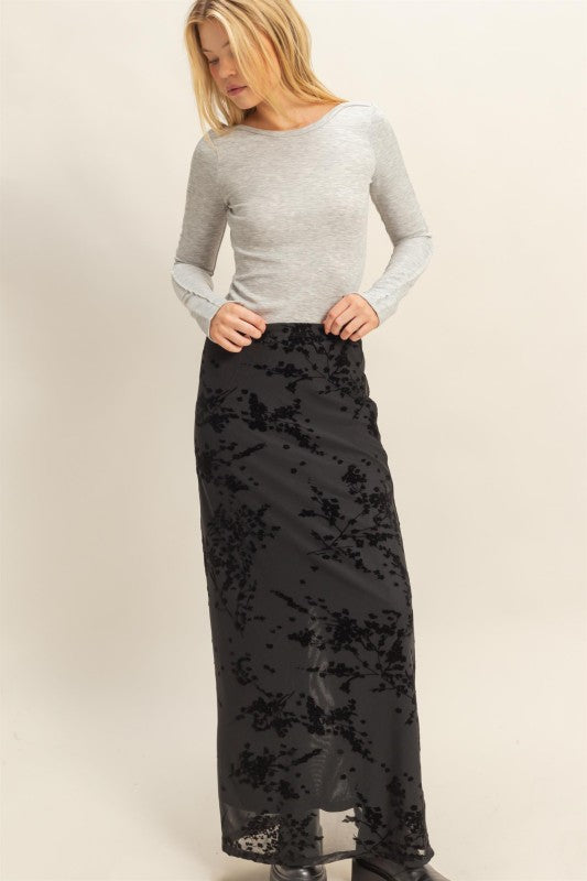 Francis Maxi Skirt- Black