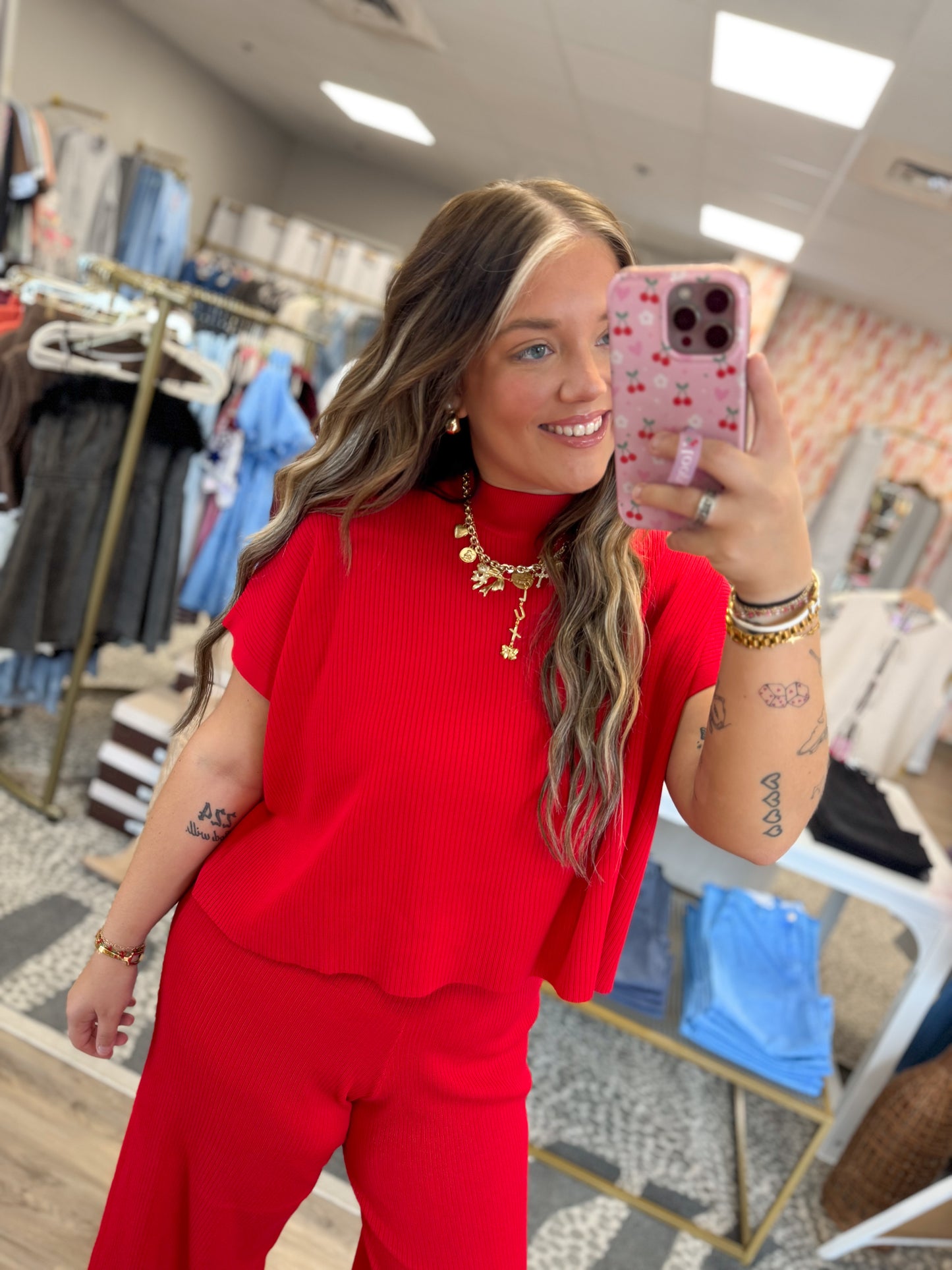 Courtney Set- Red