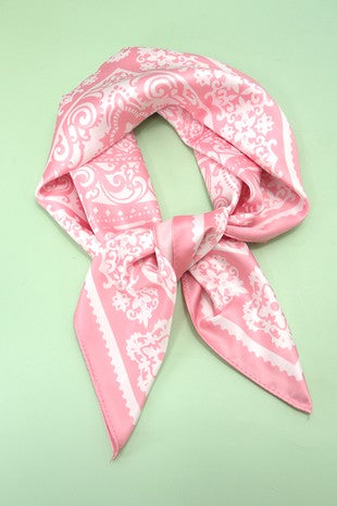 Pink Bandana Scarf