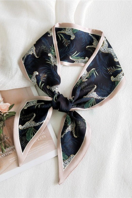 Tie Neck Scarf- Cheetahs