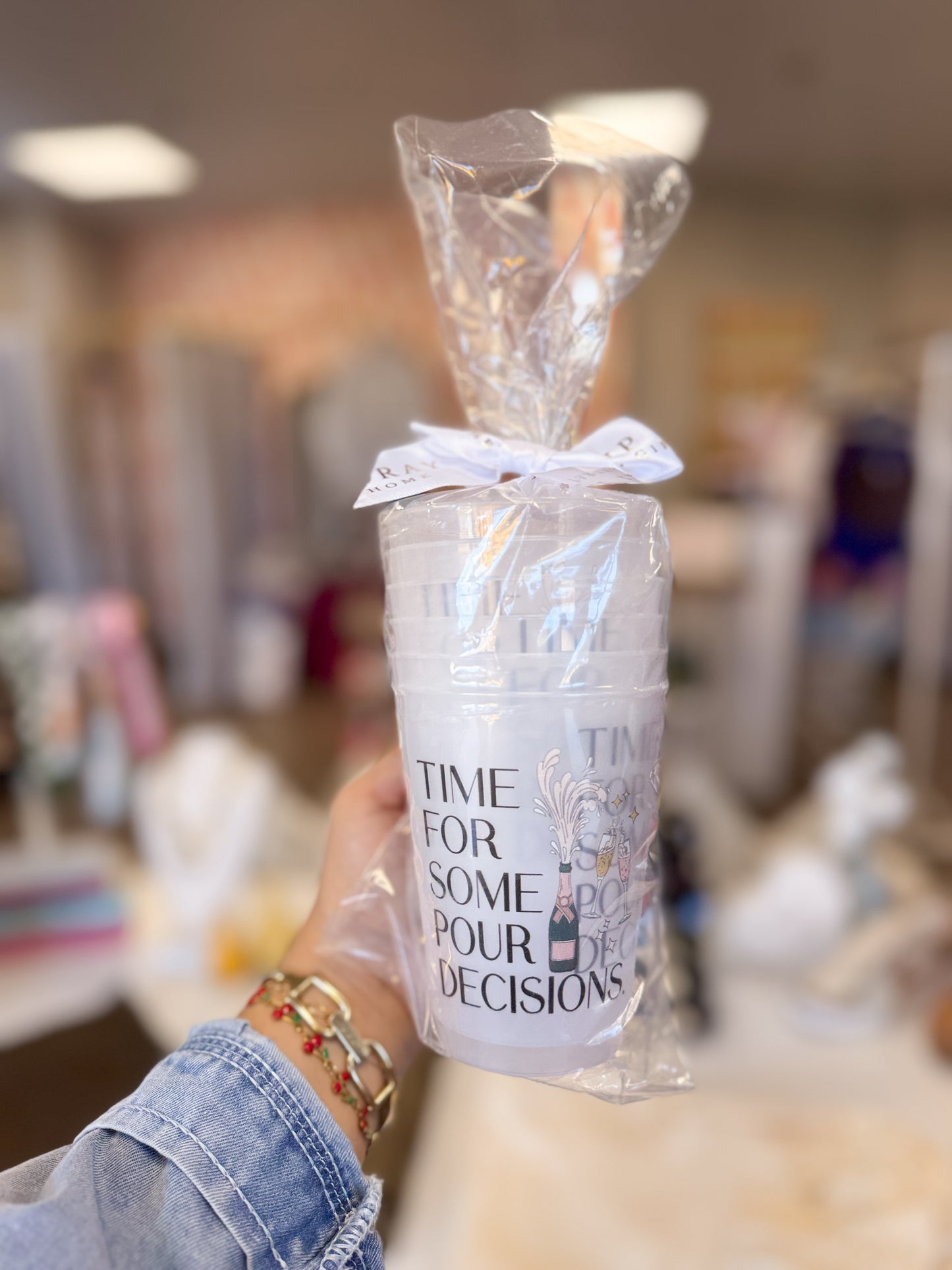 ‘Time For Some Pour Decisions’ Cup Set