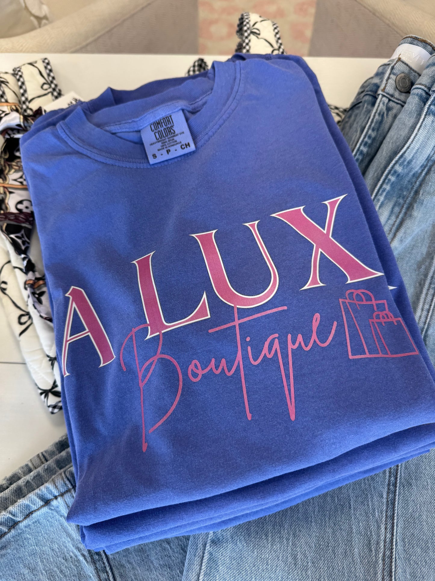 A LUX Periwinkle Tshirt