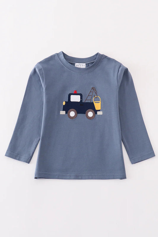Navy Crane Top
