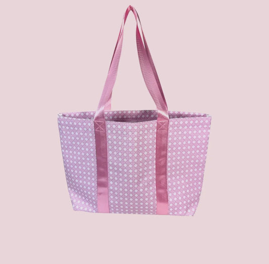 Pink Bungalow Glossy Tote