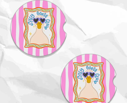‘Silly Goose Club’ Car Coasters