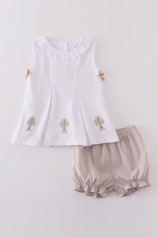 Beige Cross Set