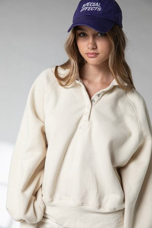 Massie Sweatshirt- Cream