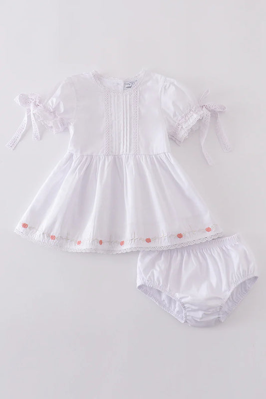 White Set w/ Floral Accents- Girl
