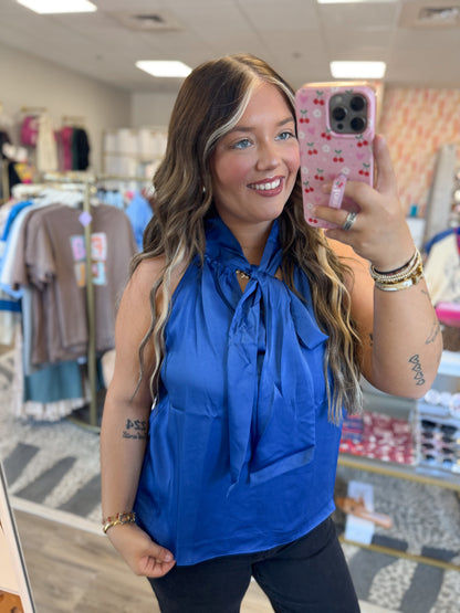 Luxe Top- Royal Blue