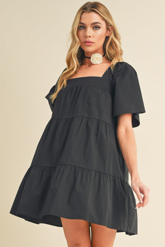 Black Poplin Dress