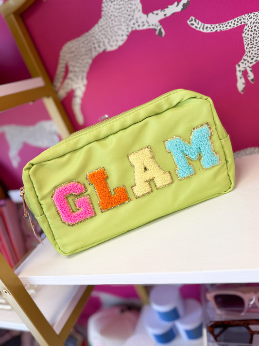 Green GLAM Makeup Bag