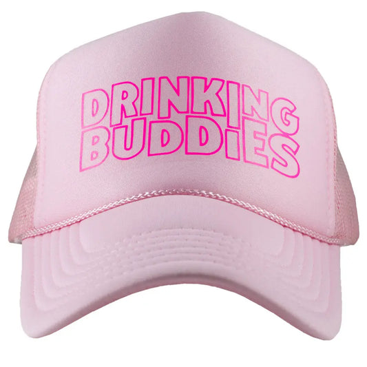 Pink Drinking Buddies Trucker Hat