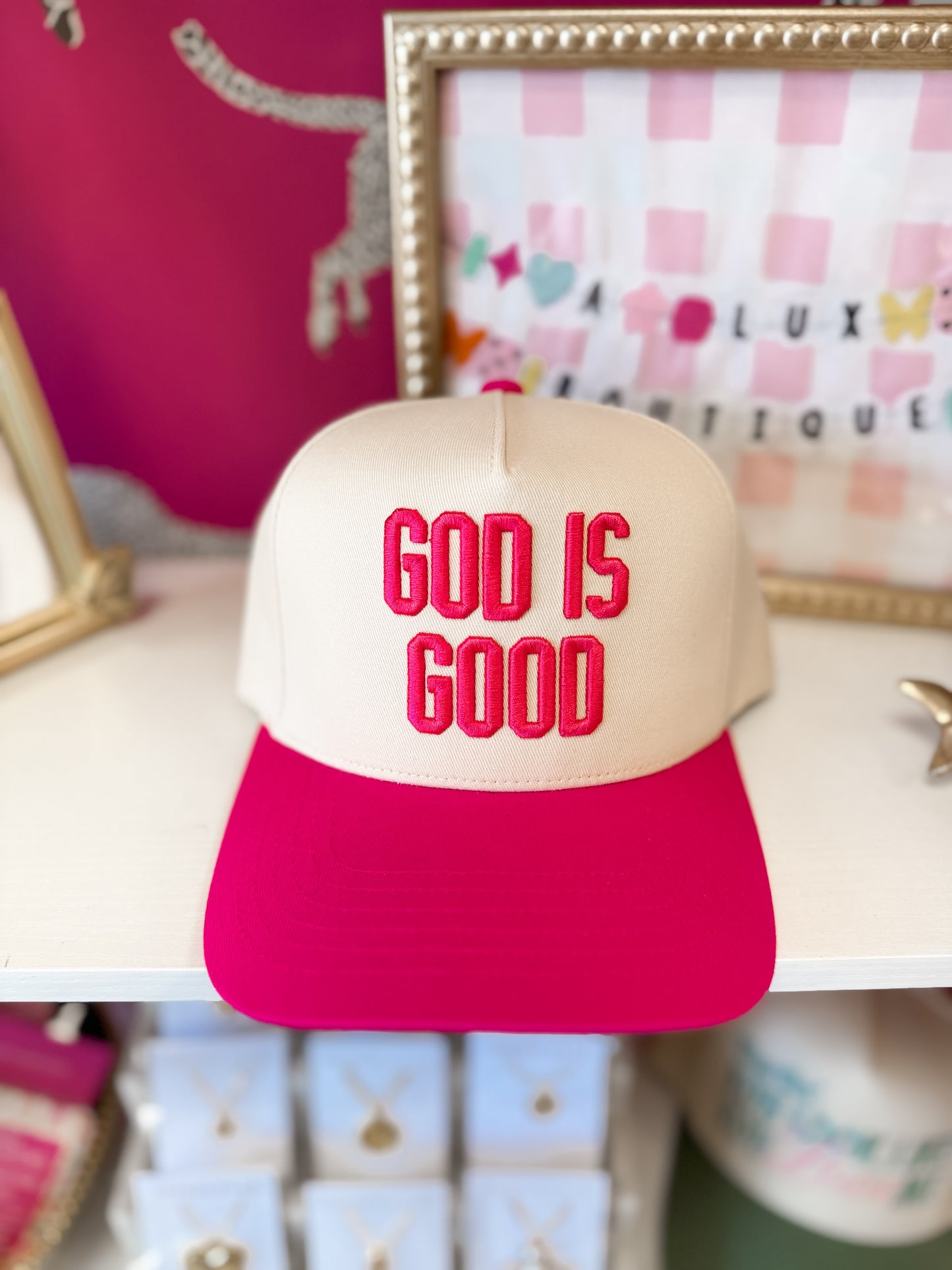 God Is Good Trucker Hat