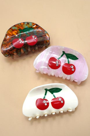 Cherry Hair Clip- 3 Colors