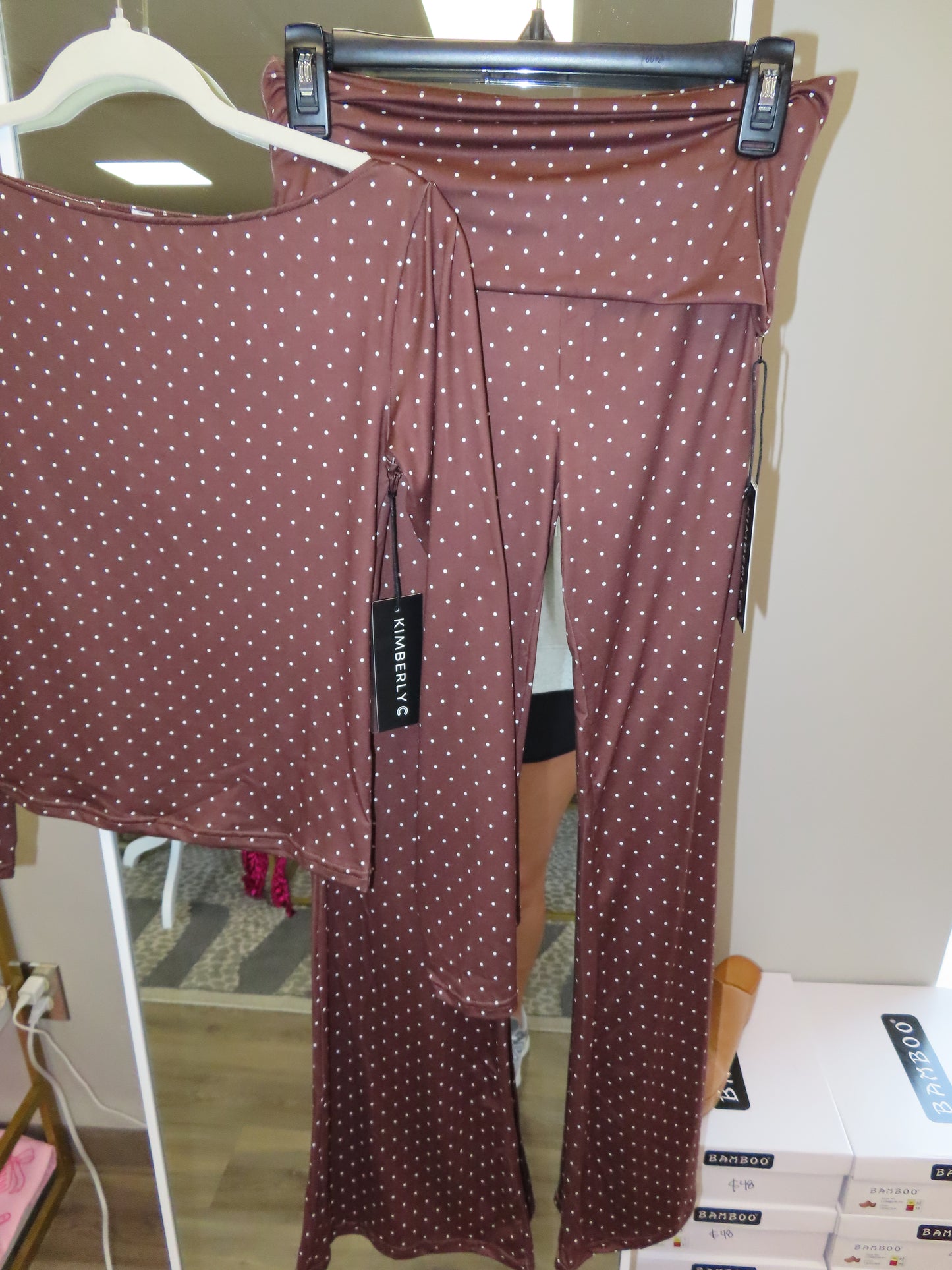 Maci Flare Pants- Brown