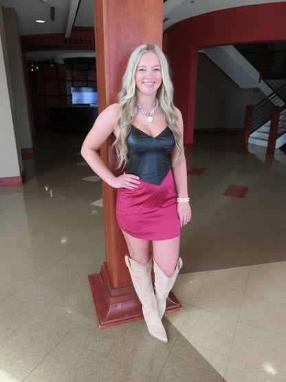 Crimson True Skirt