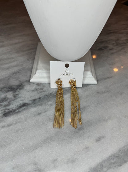 Gold Tassel Earrings