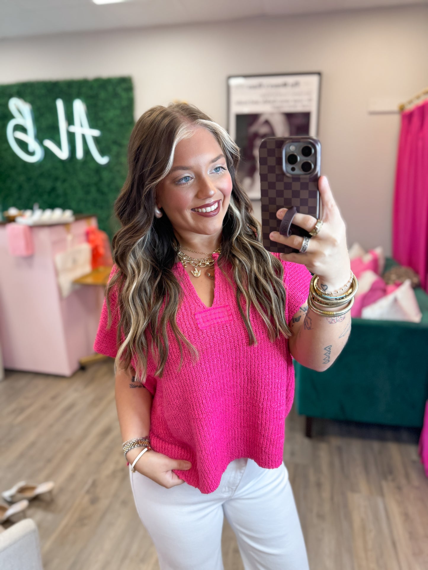 Chloe Sweater- Pink