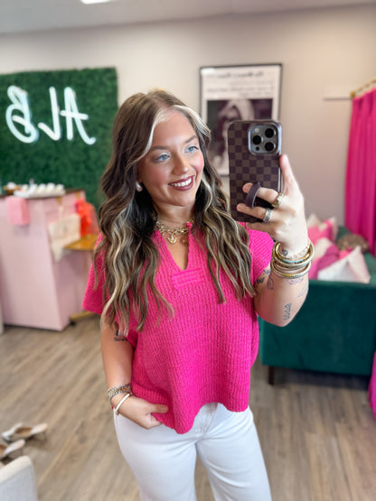 Chloe Sweater- Pink