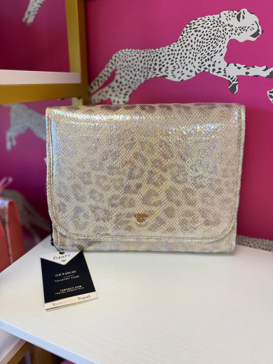 Toiletry Case- Glimmer Leopard