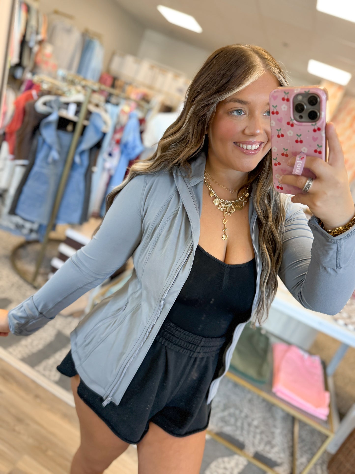 Race Jacket- Grey