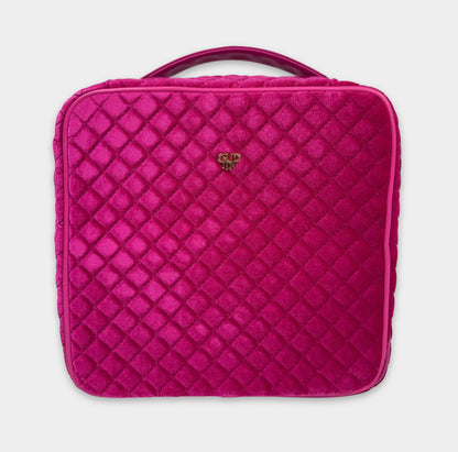 Mini Diva Makeup Case- Pink Velvet