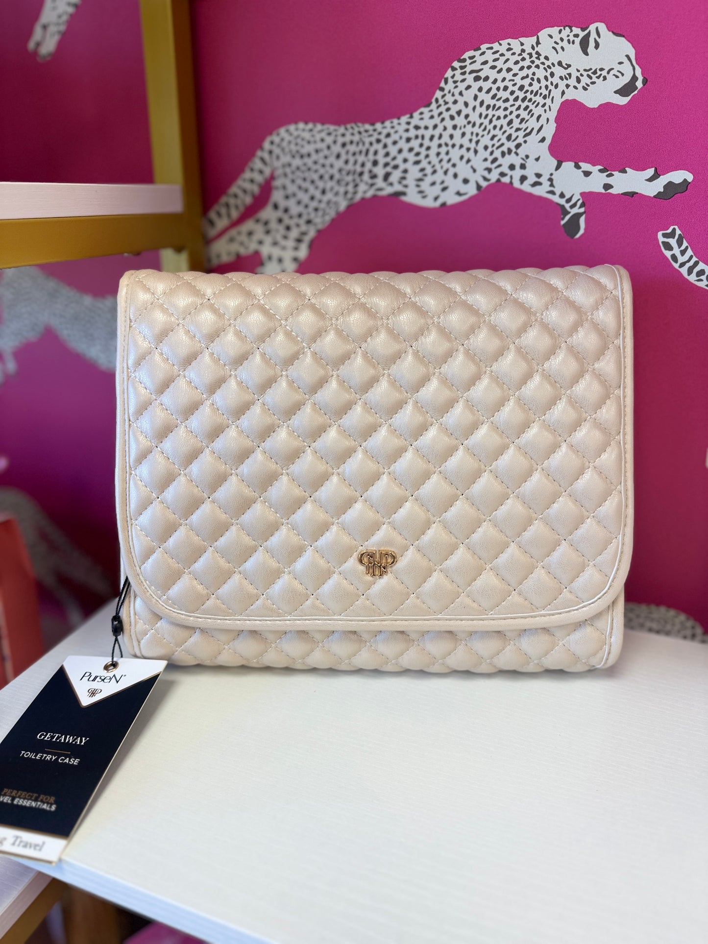 Toiletry Case- Pearl Quilted