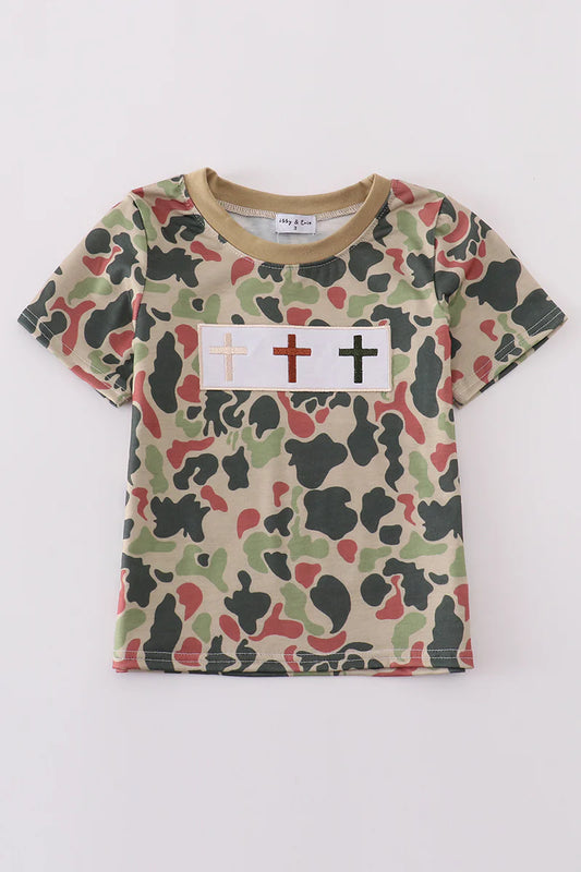 Camo Cross Top- Boy